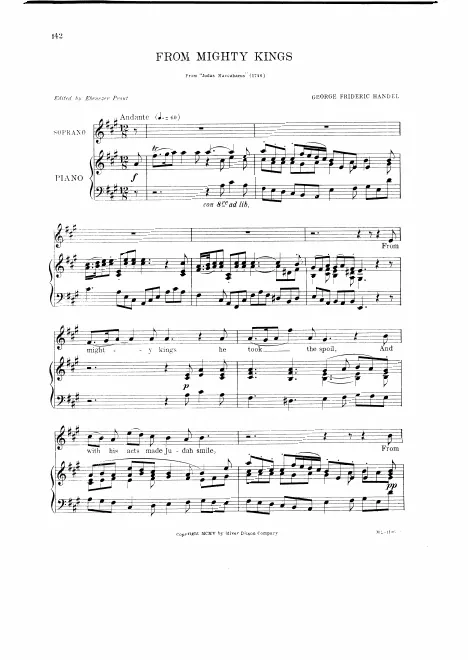 Part II, No.21. Aria: From mighty kings