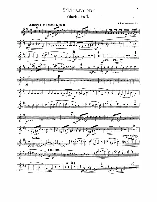 Clarinet 1, 2 (A/B)