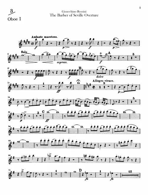 Oboe 1, 2