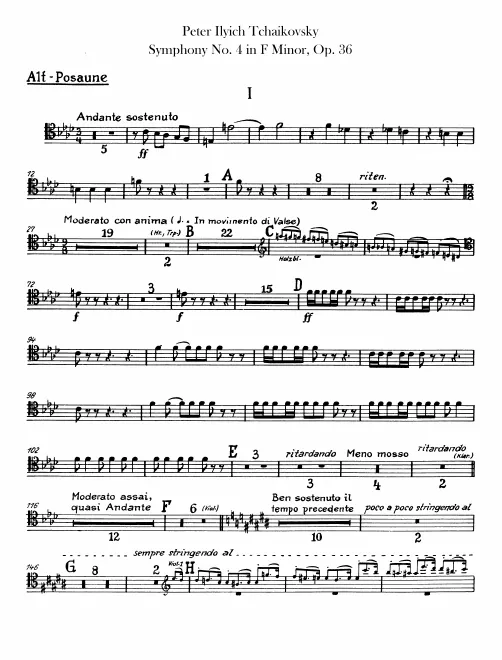Trombone 1, 2, 3, Tuba