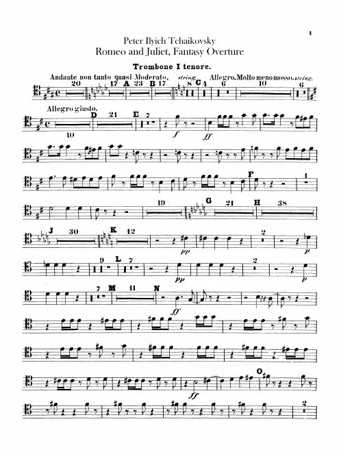 Trombone 1, 2, 3, Tuba
