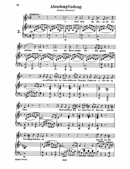 Complete Score (original / high voice, )