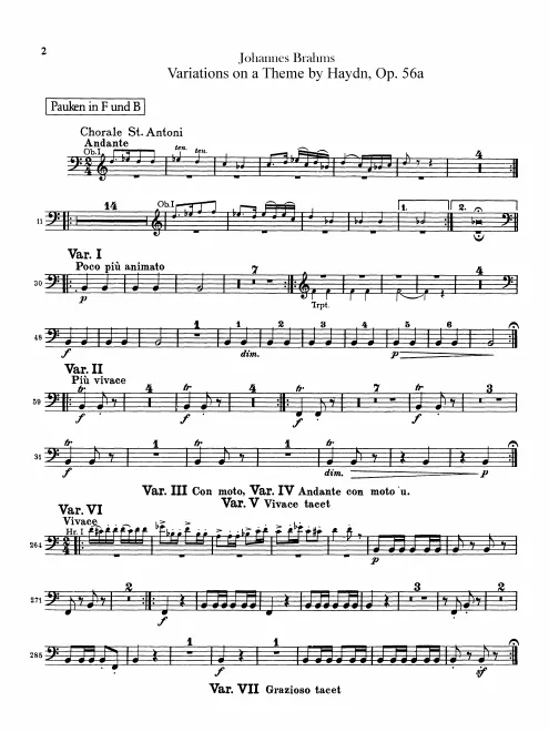 Timpani, Triangle