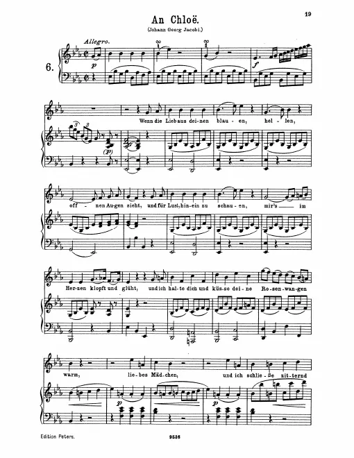 Complete Score (original / high voice, )