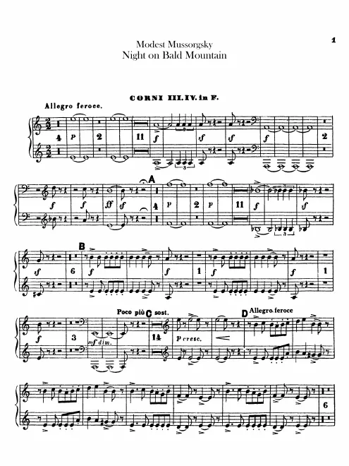 Horn 3, 4 (F)