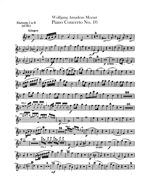 Clarinet 1, 2* (B, ad lib.)