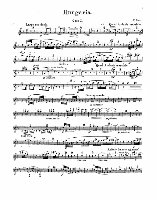 Oboe 1, 2, English Horn