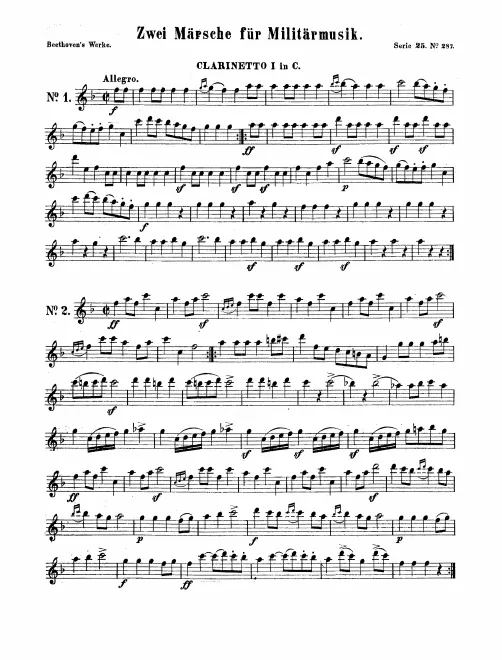 Clarinet 1, 2 (C), 3 (F)