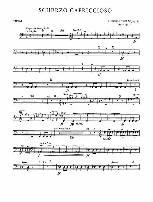 Timpani, Bass Drums/Cymbals, Triangle