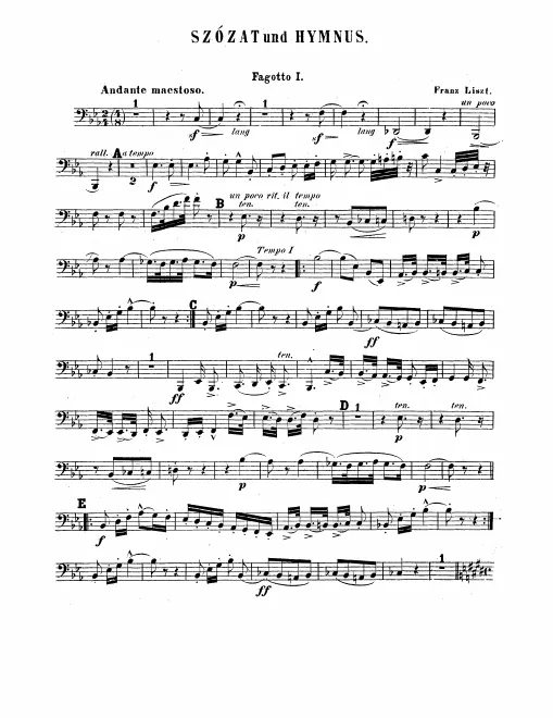 Bassoon 1, 2