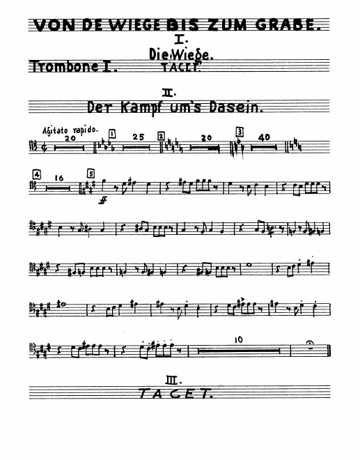 Trombone 1, 2, 3, Tuba