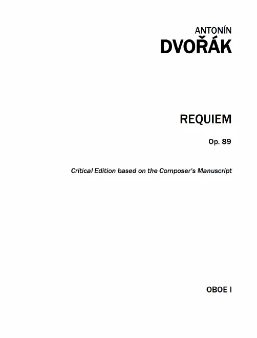 Oboe 1, 2, English Horn