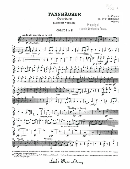 Horn 1, 2, 3, 4 (E)