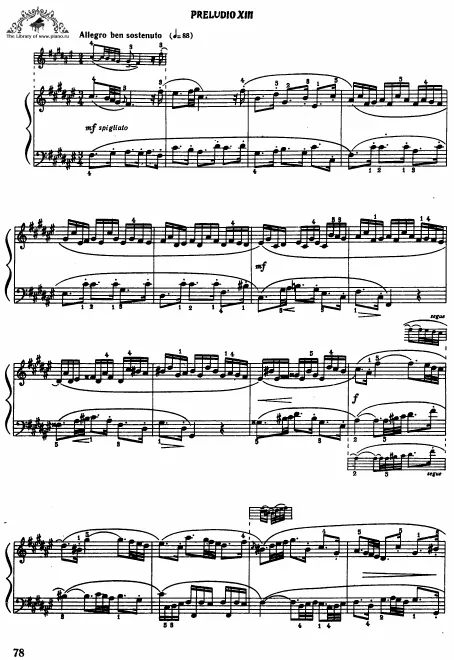 Præludium and Fuga Nos.13-24, BWV 882–893