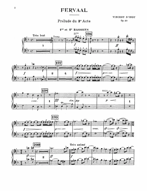 Bassoon 1/2, 3/4
