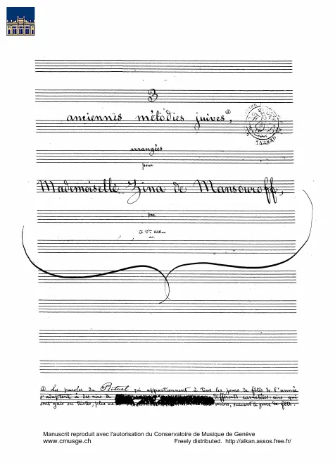 I. Chant du Nouvel An and II. Consolation et espérance pour le rétablissement