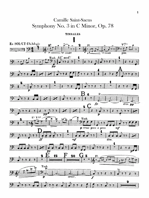 Timpani, Bass Drum/Cymbals, Triangle