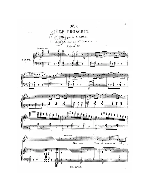 No.6, Grand air: "Non, Strozzi, mon cœur t'offense" (Antonia)