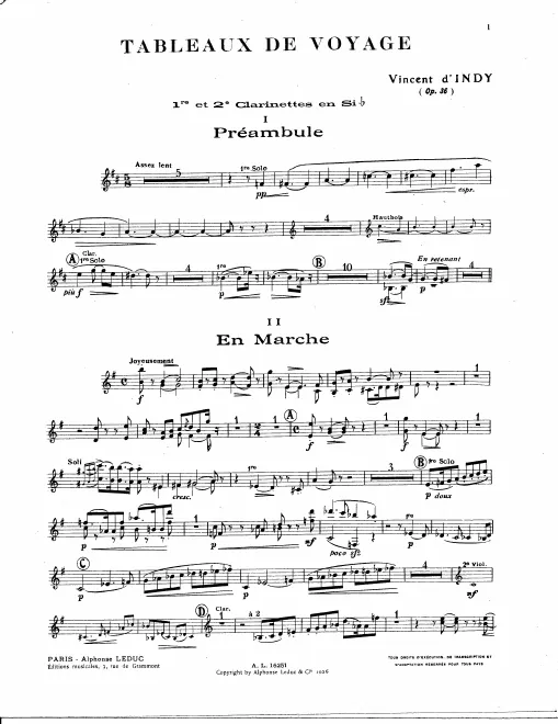 Clarinet 1/2 (B♭)
