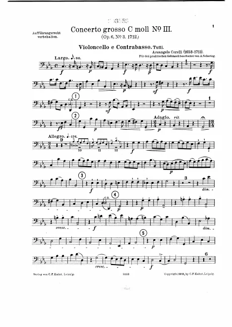Cellos/Basses (ripieno)