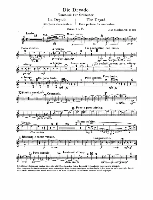 Horn 1, 2, 3, 4 (F)