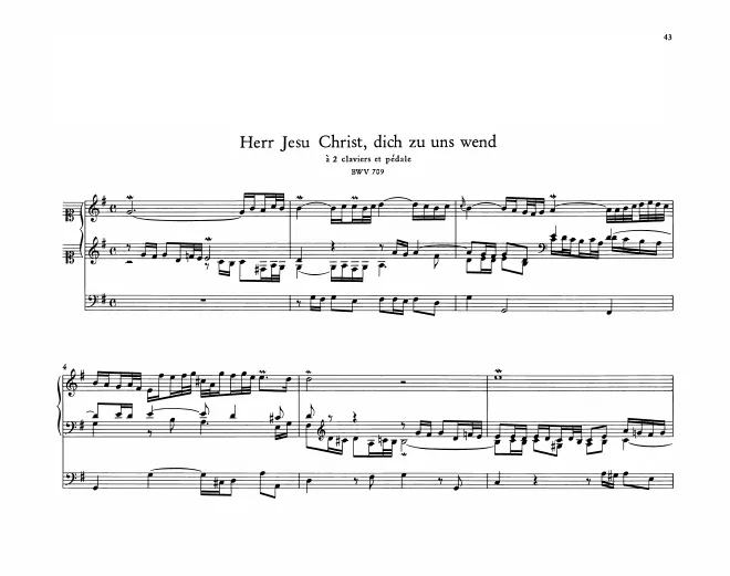 Herr Jesu Christ, dich zu uns wend, BWV 709
