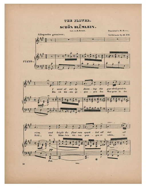 3. Schön Blümlein.