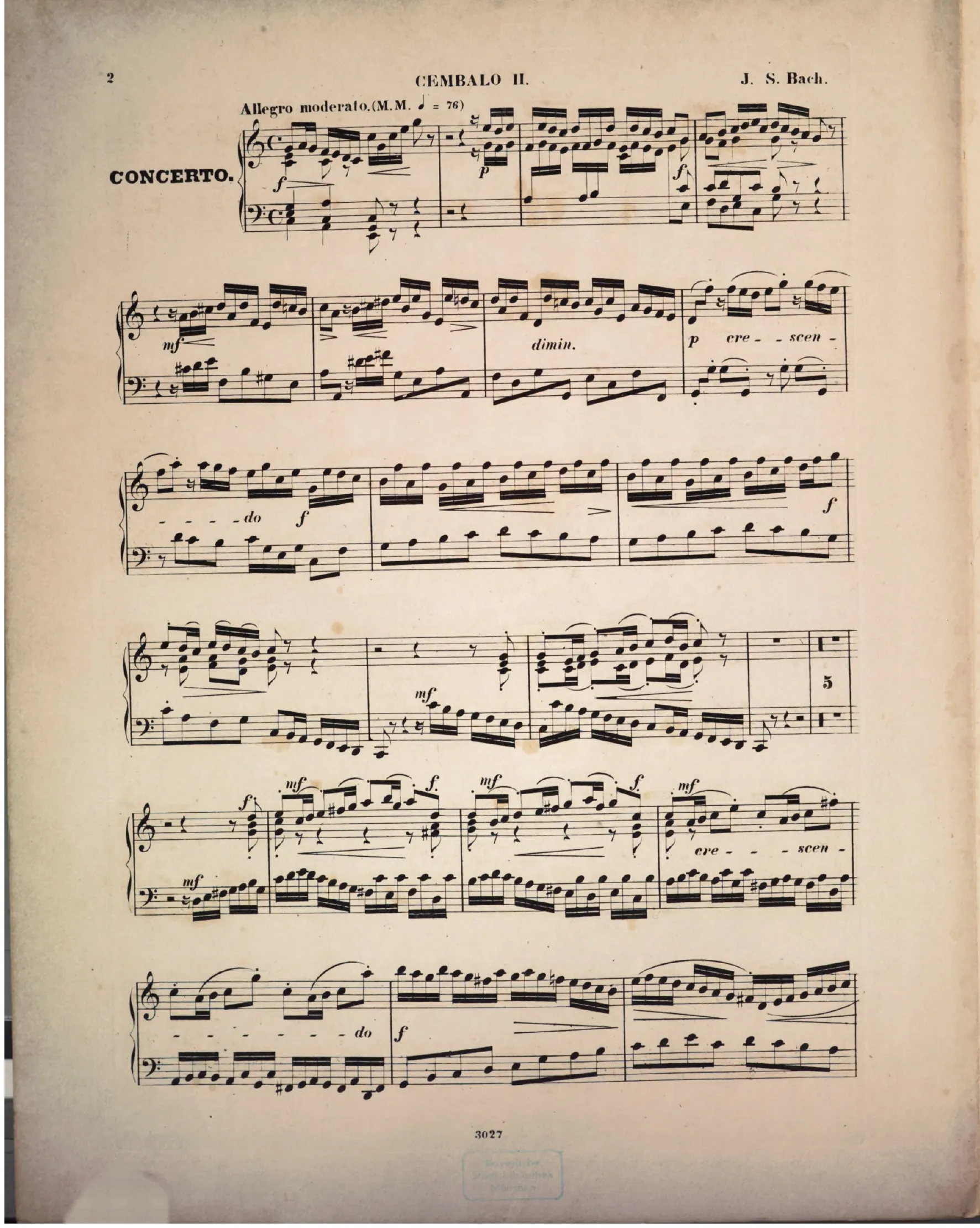 Harpsichord 2 solo