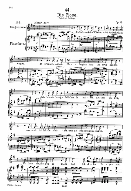 Complete Score (Original / High voice, )