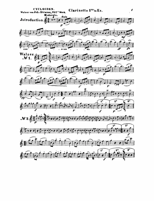Clarinet 1 (E), 2 (B)