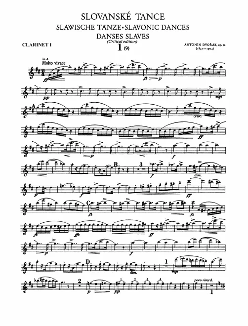 Clarinet 1, 2 (A, B♭)
