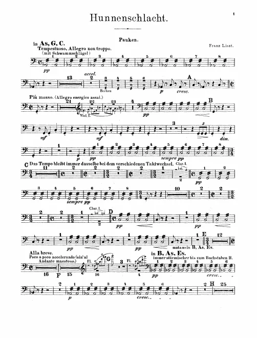 Timpani, Cymbals/Bass Drum