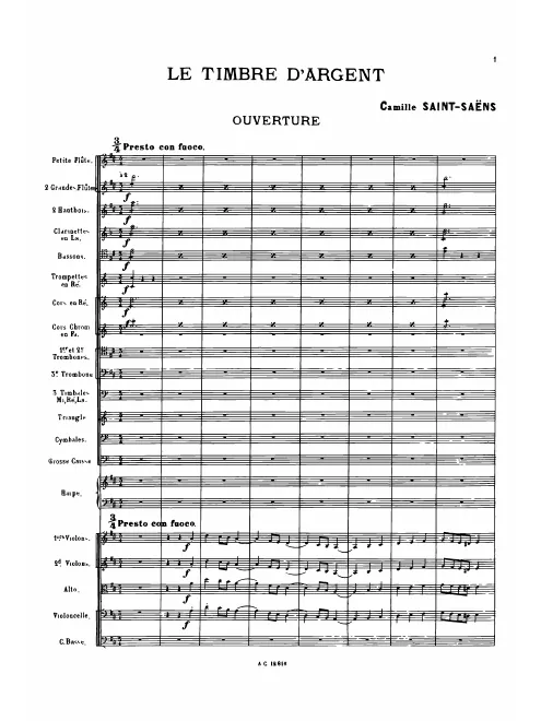 Incomplete Score (Acts I, II)