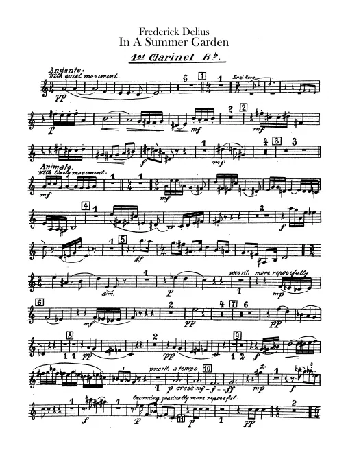 Clarinet 1, 2, Bass Clarinet (B)