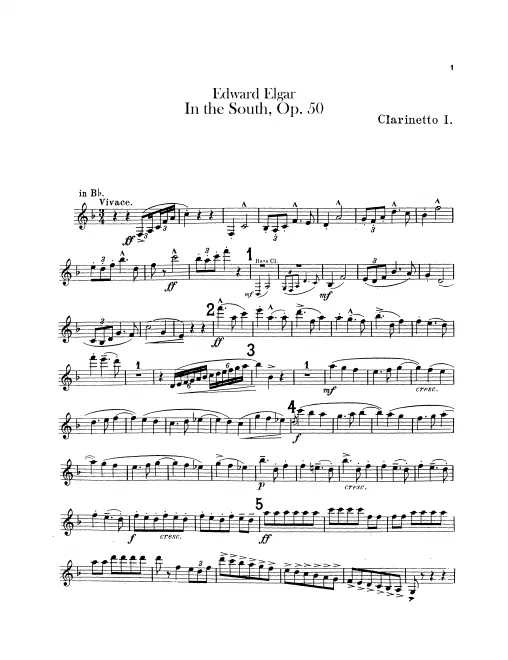 Clarinet 1, 2, Bass Clarinet (B)