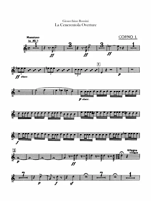 Horn 1, 2 (E)