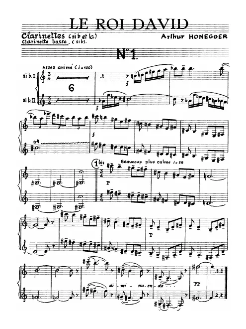 Clarinet 1/2 (A/B♭)/Bass Clarinet (B♭)