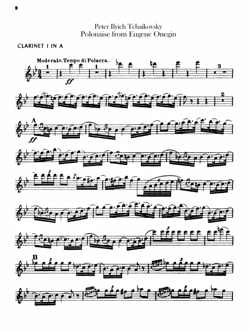 Clarinet 1, 2 (A)