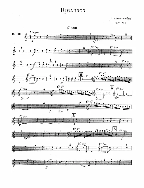 Horn 1, 2 (E)