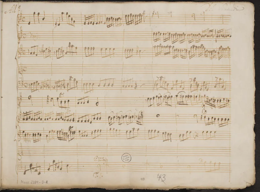 Act I, Sc.9. Aria of Licori: Alma oppressa da sorte crudele