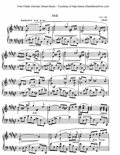 4. Etude in F♯ major