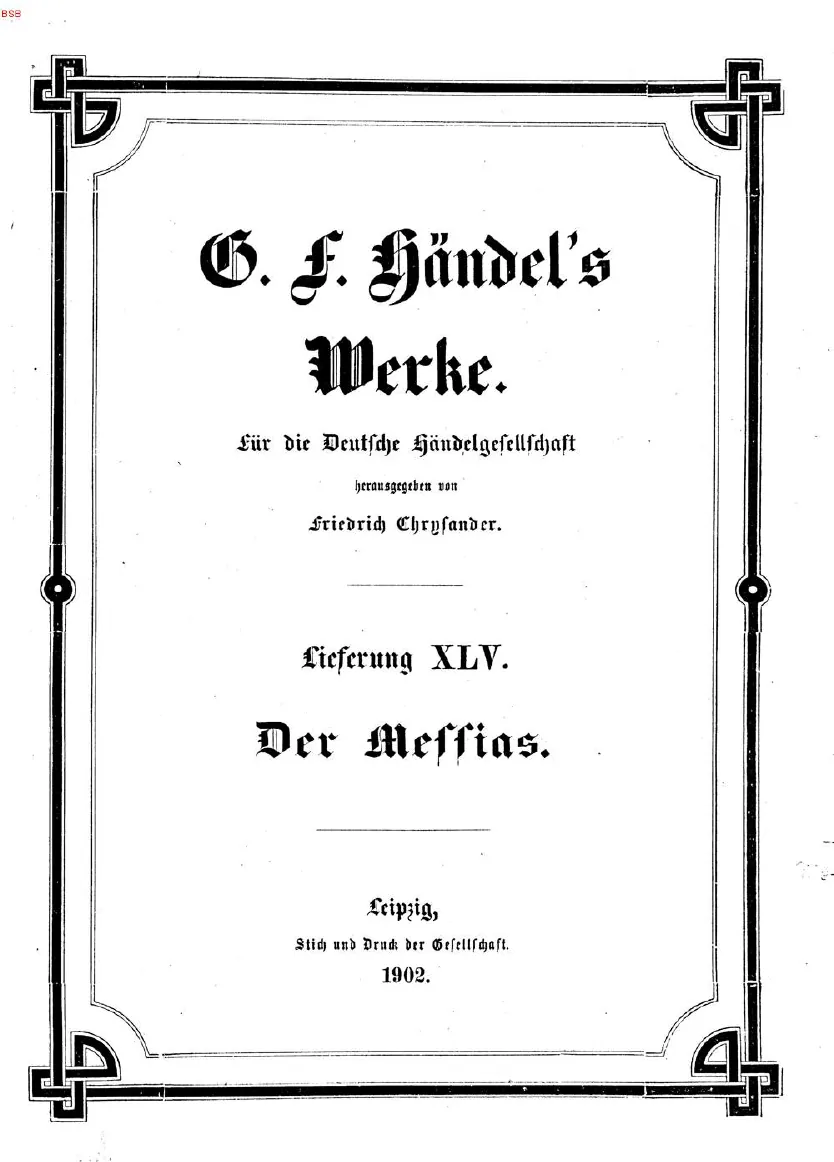 45. Der Messias: Oratorium (1902)
