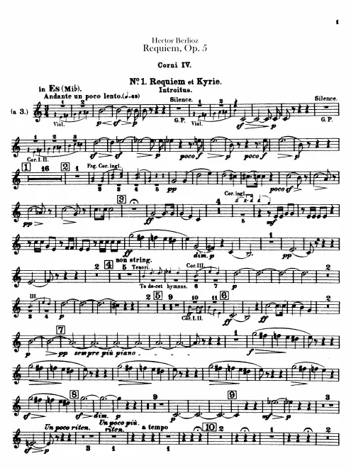 Horns 4 (3 in E, G, C, B)