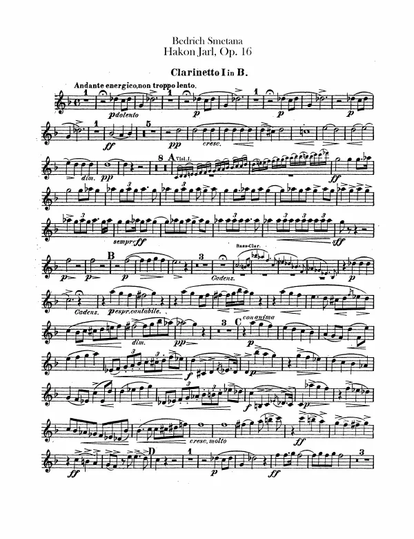 Clarinet 1, 2, Bass Clarinet (B)