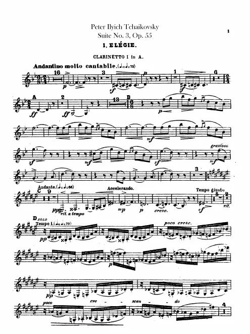 Clarinet 1, 2 (A)