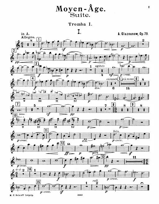 Trumpet 1, 2, 3 (2 in A/B♭, 1 in A)