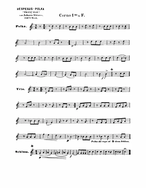 Horn 1, 2, 3, 4 (F)