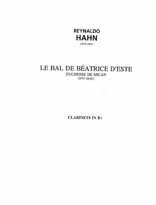 Clarinet 1/2 (B)