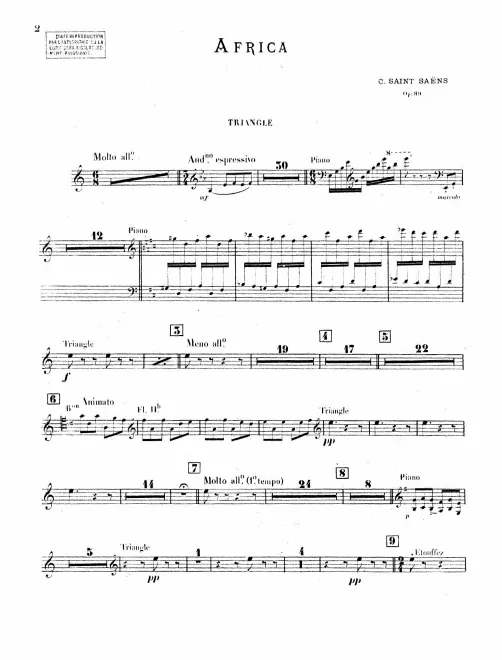 Triangle, Cymbals