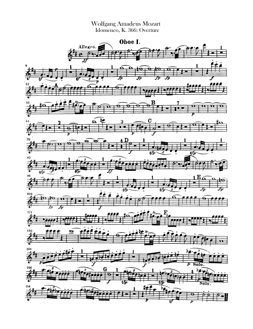Oboe 1, 2